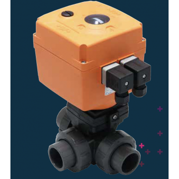 Type 125/128 Electrically Actuated 3-Way Ball Valve