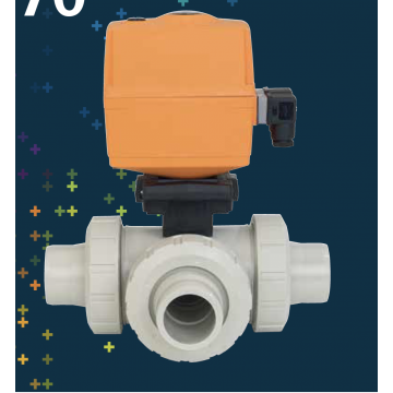 Type 167-170 Electrically Actuated 3-Way Ball Valves